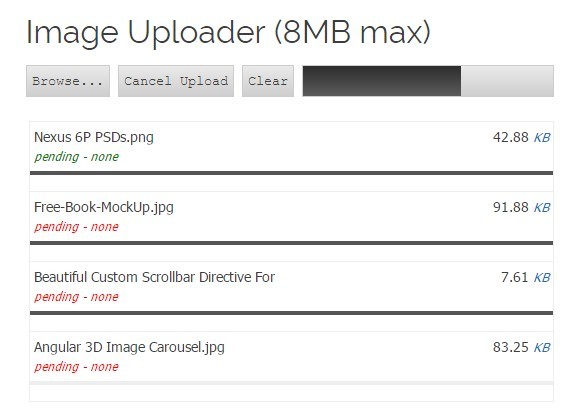 jQuery xa.uploader